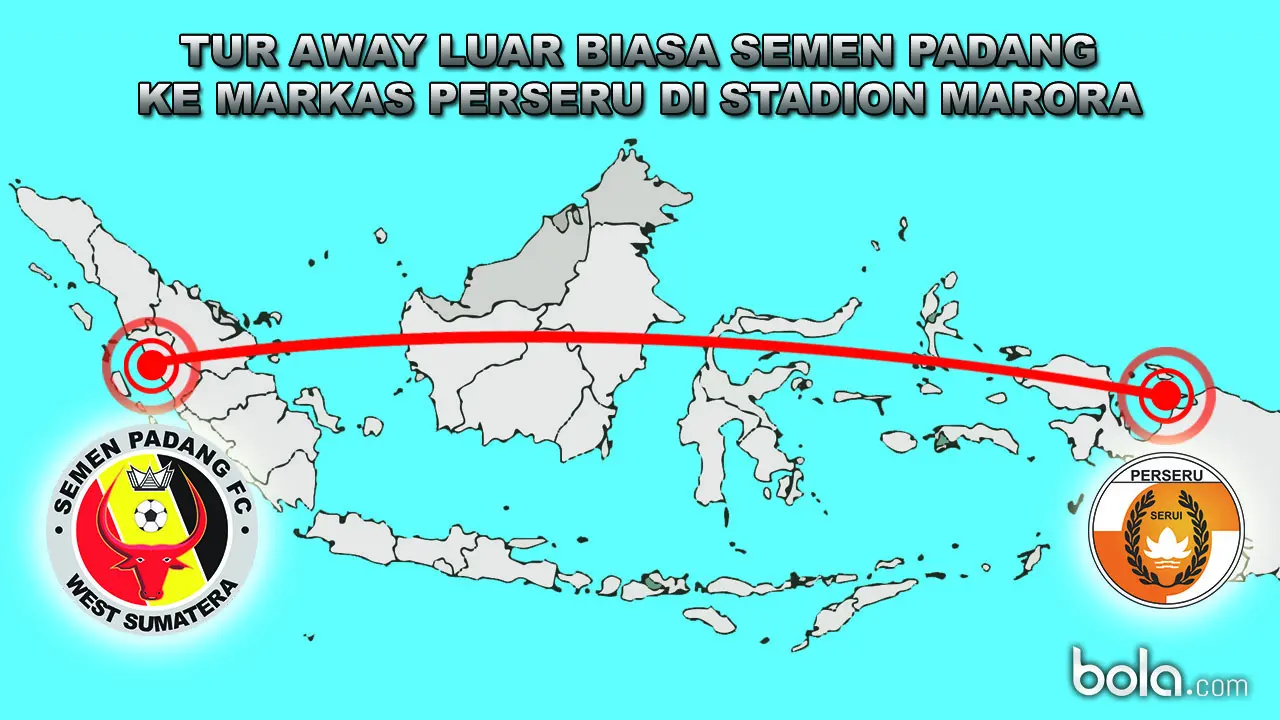 Tur Away Luar Biasa Semen Padang ke Markas Perseru di Stadion Marora (bola.com/Rudi Riana)