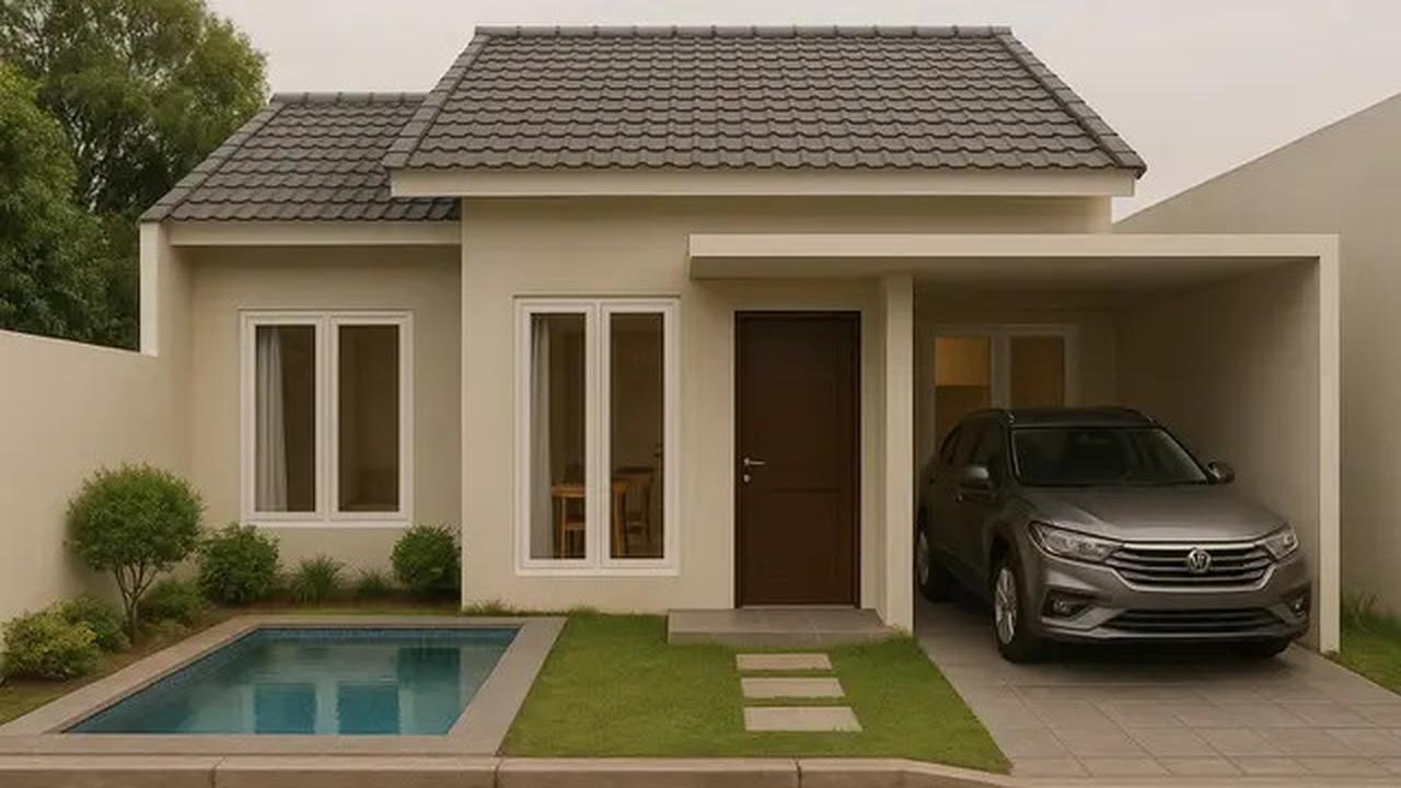 5 Denah Rumah Sederhana 1 Lantai dengan 2 Kamar Tidur, Inspirasi Hunian di 2025 dengan Lahan Kecil
