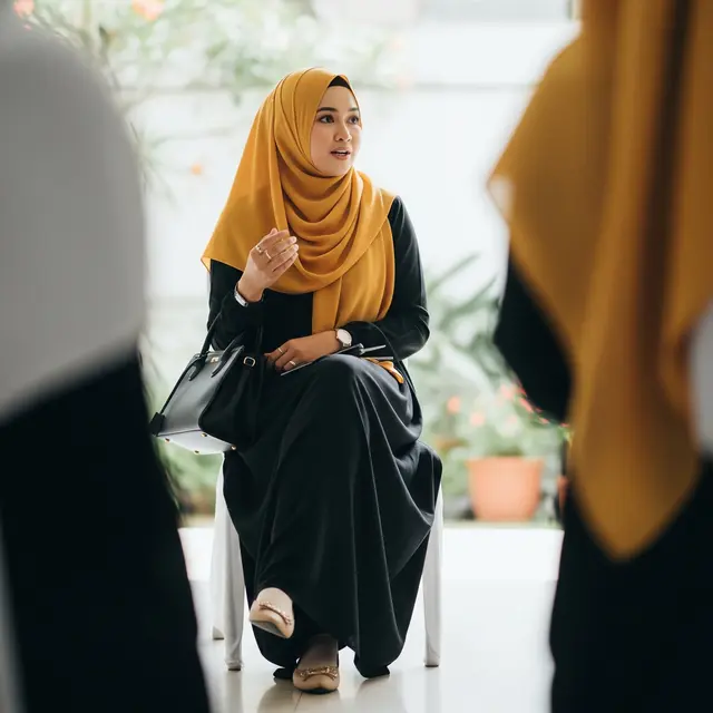 Jilbab Mustard