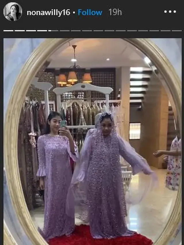 6 Potret Nikita Willy Fitting Baju Jelang Acara Pernikahan, Tampil Elegan