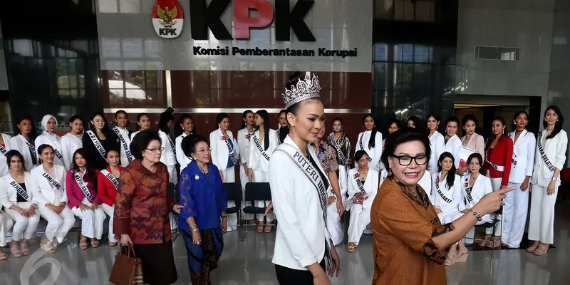 Kunjungi KPK, Finalis Putri Indonesia 2017 Dibekali Wawasan Soal Korupsi