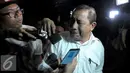 Kepala Balai Pelaksanaan Jalan Nasional (BPJN) Wilayah IX Amran Hi Mustary bungkam usai menjalani pemeriksaan KPK dalam kasus suap proyek ijin infrastruktur di Kementerian PUPR, Jakarta, Rabu (4/5). (Liputan6.com/Helmi Afandi) 