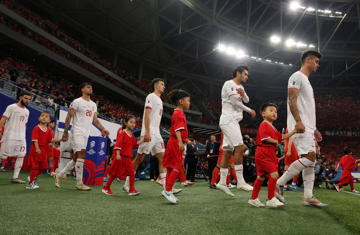 China vs Timnas Indonesia di Kualifikasi Piala Dunia 2026