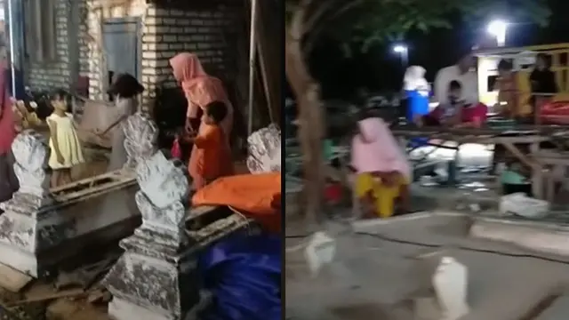 Viral Lokasi Pelaminan Pernikahan di Area Pemakaman, Bikin Geleng Kepala