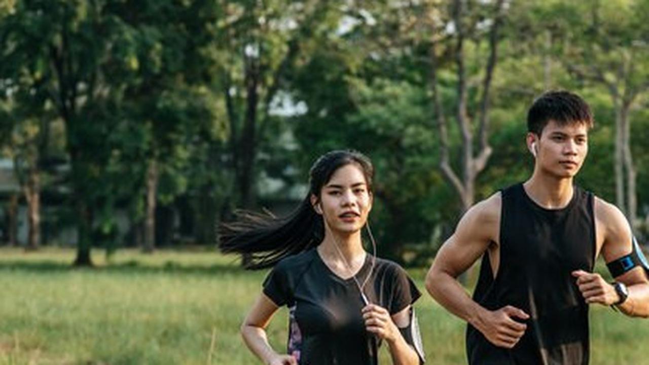 Ilustrasi olahraga lari, jogging