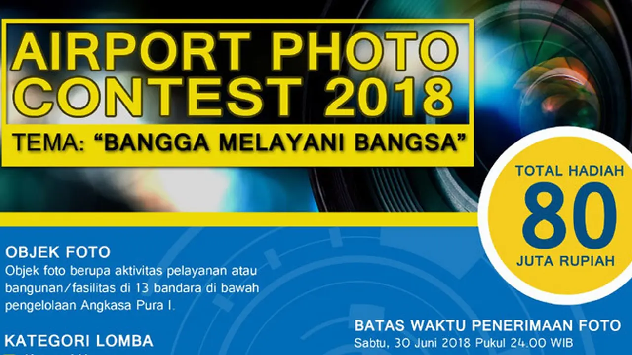 Suka Foto Suasana Bandara? Yuk, Ikutan Lomba Fotografi yang Digelar Angkasa Pura I