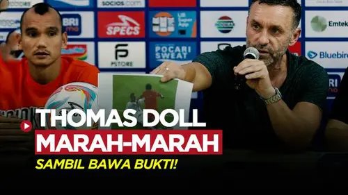 VIDEO: Thomas Doll Murka Dengan Keputusan Wasit di Laga Persija Vs Bali United di BRI Liga 1