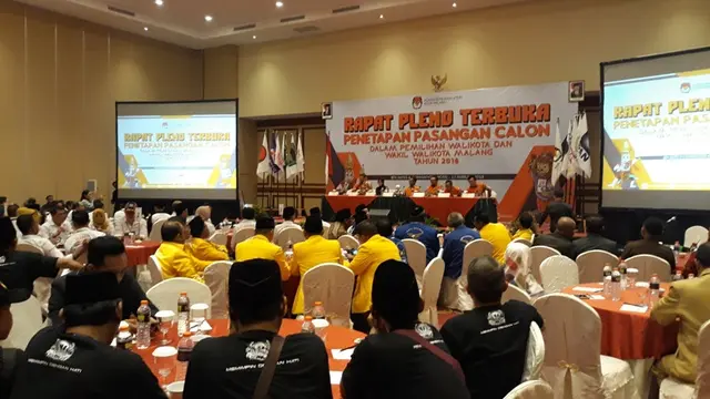 Adu Jargon di Penetapan Tiga Pasangan Calon Pilkada Kota Malang