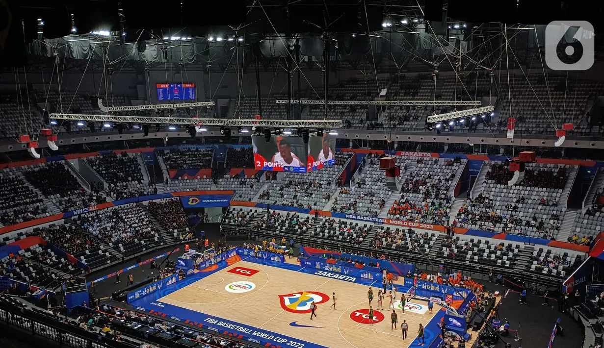 Dengan kapasitas 16.500 penonton, stadion Indonesia Arena memberi kenyamanan serta keunggulan fasilitas bagi para supporter tim. (Liputan6.com/Helmi Fithriansyah)