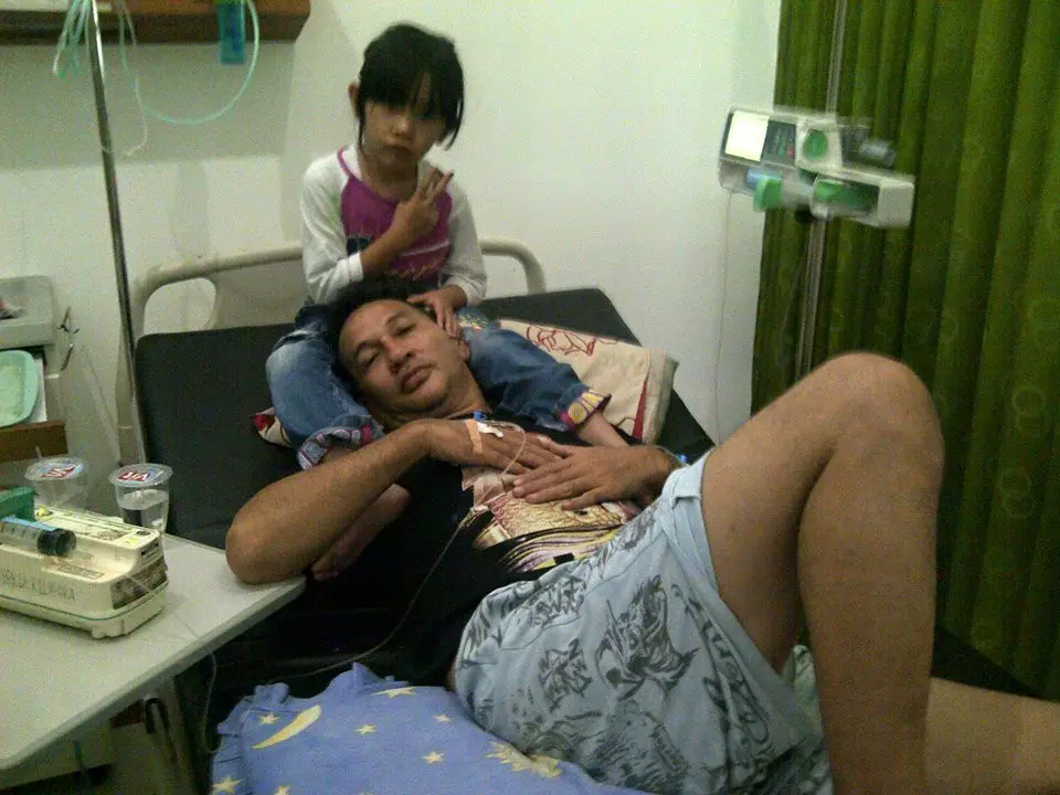 Cheppy Chandra saat menjalani perawatan di rumah sakit di Sukabumi (Facebook/CheppyCh)