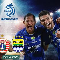 Persija Jakarta menghadapi Persib Bandung pada pekan ke-32 BRI Super League. (Bola.com/Wiwig Prayugi)
