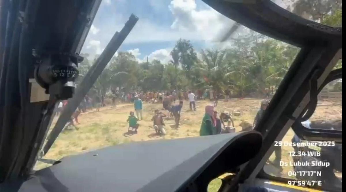 Distribusi Logistik Dikerahkan Melalui Udara, Helikopter TNI AL Kirim Bantuan ke Aceh Tamiang