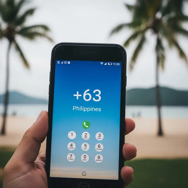 Kode Telepon +63 (Filipina)/ AI Generated
