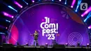 Hari pertama Jicomfest 2023 akan menghadirkan komika internasional Dr. Jason Leong, yang sudah memiliki dua spesial show di Netflix. (Liputan6.com/Herman Zakharia)