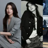 Dikenal dengan gayanya yang feminin elegan, Bae Suzy punya sisi boyish saat mengenakan oversized blazer. OOTD-nya bisa jadi inspirasi untuk baju ngantor hingga hangout [@skuukzky]