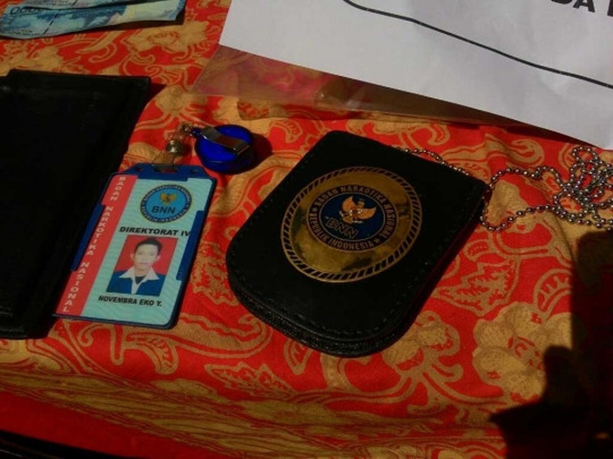 Ini barang bukti para sindikat pemerasan yang melibatkan anggota BNN