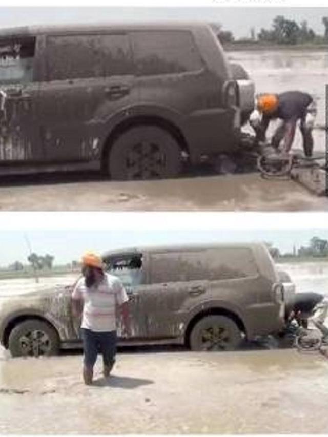 6 Potret Alih Fungsi Mobil untuk Pekerjaan di Sawah Ini Nyeleneh Banget