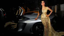 Setelah mempopulerkan kata “cetar membahana”, kini Syahrini mencetuskan Goyang Morena. (Liputan6.com/Miftahul Hayat)