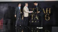 Perum Bulog meraih Anugerah Liputan6 2025 untuk kategori Anugerah Inspiratif Tahun 2025: &ldquo;Swasembada Pangan &ndash; Inovasi Logistik Pangan Digital Nasional&rdquo;, pada Kamis (16/10/2025) di Jakarta. (Dok Bulog)