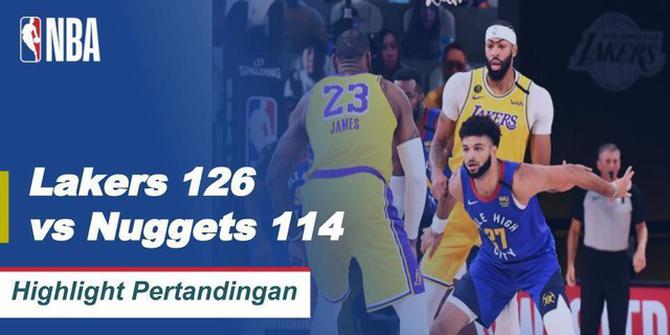 VIDEO: Highlights NBA, Los Angeles Lakers Menang 126-114 atas Denver Nuggets pada Gim 1 Final Wilayah Barat