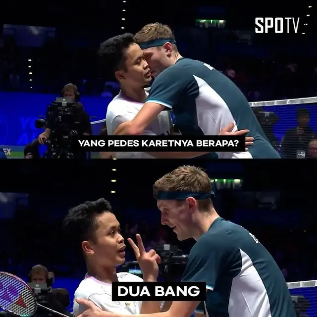 6 Meme Ginting dan Viktor Axelsen di Babak QF All England 2024 Ini Bikin Ngakak