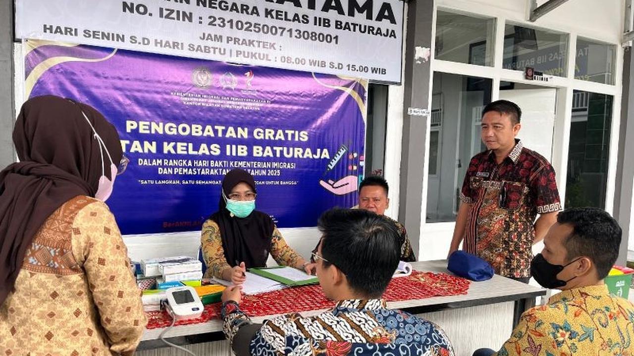 Rutan Baturaja Buka Layanan Pengobatan Gratis, Tingkatkan Kesehatan Warga Binaan