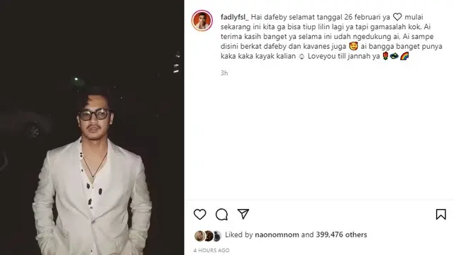Bibi Andriansyah - Fadly (Foto: Instagram/@fadlyfsl_)