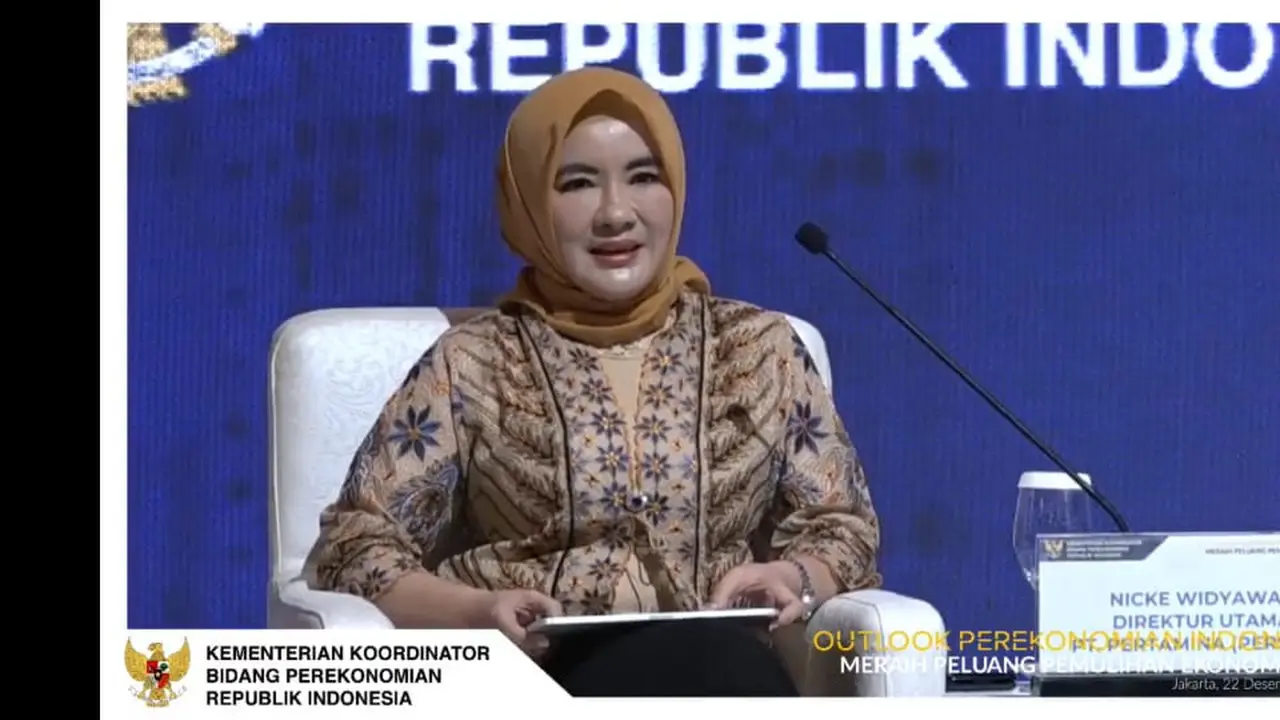 Direktur Utama Pertamina, Nicke Widyawati menjelaskan grand strategy energi nasional.