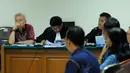 Anggoro Widjojo terlihat menatap dengan tatapan kosong saat menjalani sidang di Pengadilan Tipikor, Rabu (21/05/2014) (Liputan6.com/Faisal R Syam).
