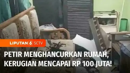 VIDEO: Petir Dahsyat Sambangi Gianyar Menyebabkan Dua Rumah Hancur