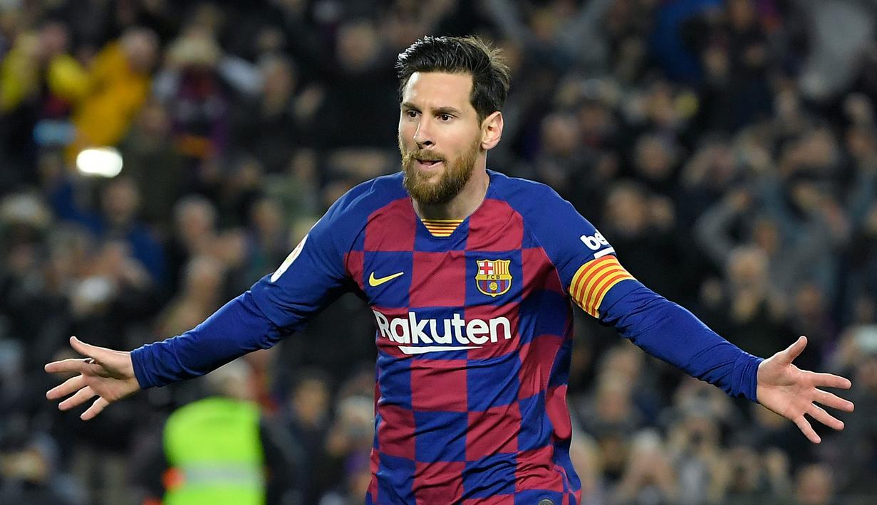 Lionel Messi (112 juta euro) - Lionel Messi merupakan salah satu pemain tersukses hasil akademi Barcelona pada tahun 2001-2004. Pemain berusia 32 tahun ini meraih 6 Ballon d'Or.  (AFP/Lluis Gene)