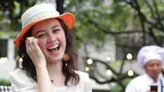 Kimberly Rider saat syuting film Koki Koki Cilik 2