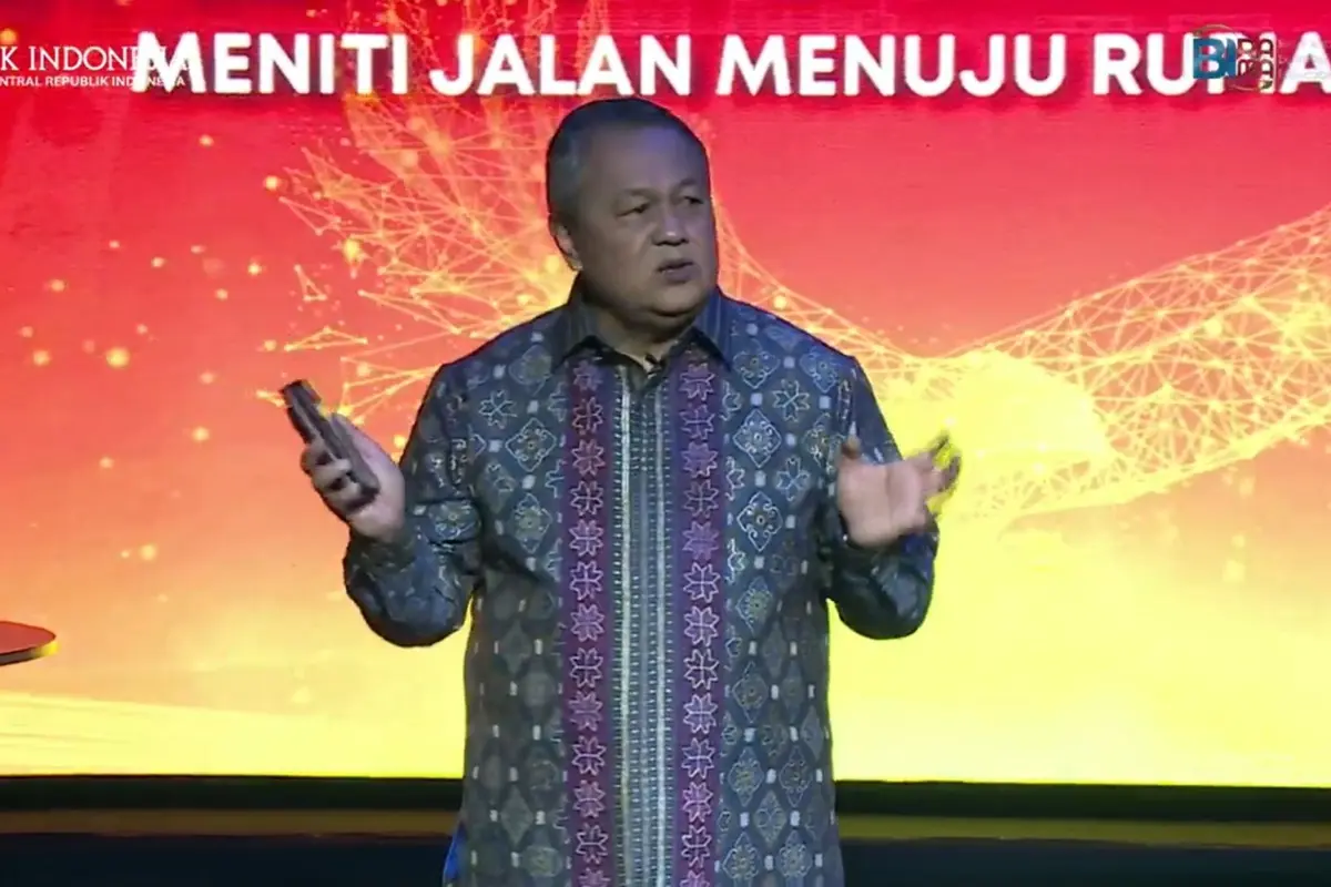 Gubernur BI Perry Warjiyo dalam acara BIRAMA Talkshow "Meniti Jalan Menuju Digital Rupiah”, Senin (5/12/2022).