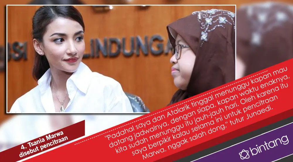 Pernikahan Tsania Marwa-Atalarik Syah, Tak Direstui hingga KPAI. (Foto: Adrian Putra, Desain: Nurman Abdul Hakim/Bintang.com)