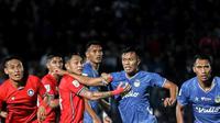 Duel sengit antara PSIM Yogyakarta kontra PSCS Cilacap di Stadion Sultan Agung, Bantul, Minggu (11/9/2022) malam WIB. (Dok. PSIM)