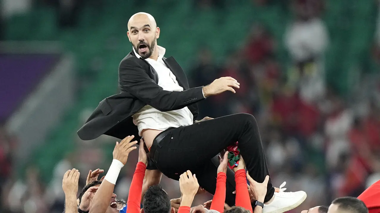 Walid Regragui - Maroko - Piala Dunia 2022 - 10 Desember 2022