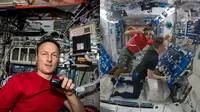 Aksi Unik Astronaut Mencukur Rambut di Luar Angkasa, Hasilnya Bikin Takjub (Sumber: Twitter/Matthias Maurer)