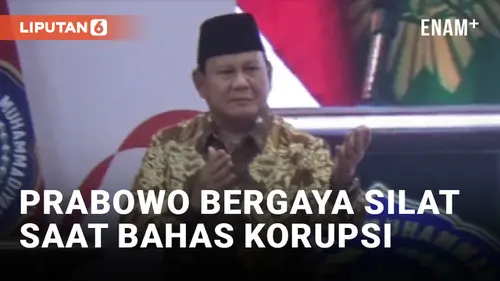 VIDEO: Peragakan Gaya Silat, Prabowo: Saya Gak Korupsi Uang!