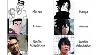 6 Cocoklogi Tokoh Anime dengan Seleb Ini Bikin Ketawa Geli