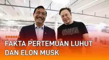 Menko Marves Luhut Binsar Pandjaitan bertemu dengan CEO Tesla Inc., Elon Musk. Luhut datang bersama Ketum Dewan Pertimbangan Kadin Anindya Bakrie, Dubes RI untuk AS Rosan Roeslani dan penasihat Kemenko Marves Rachmat Kaimuddin. Rombongan Luhut datang...