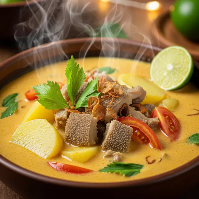 Cara Membuat Soto Babat Kuah Santan (Image by Gemini AI)