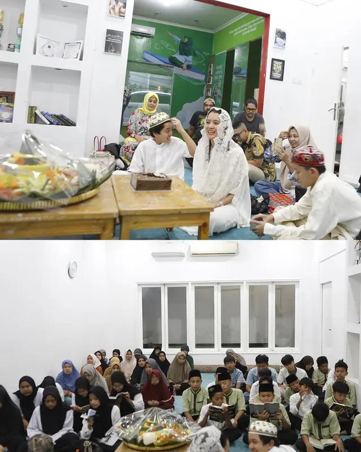 6 Potret Ultah Marcella Zalianty ke-45, Gelar Buka Puasa Bersama Anak Yatim