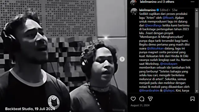 Proses Pembuatan dan Workshop Lagu Arteri Milik .Feast