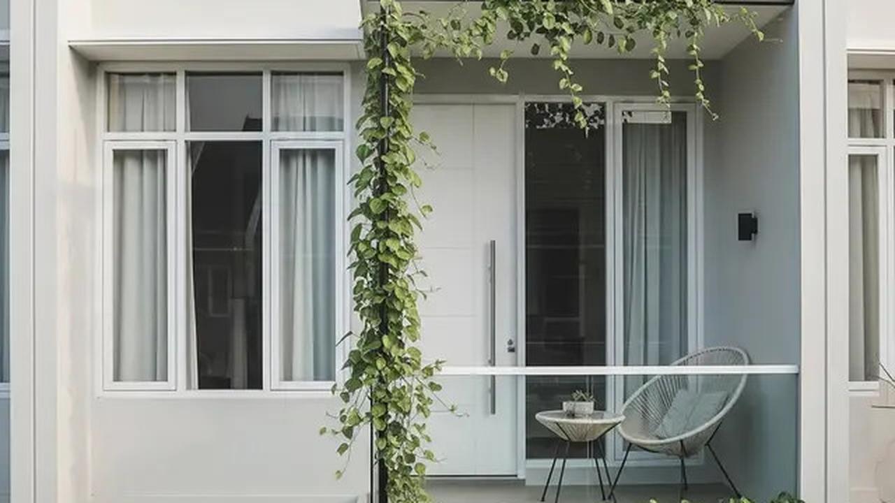 9 Model Teras Belakang Rumah dengan Tiang Tanaman Salur yang Instagramable 2025