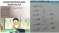 Jawaban Benar Tapi Salah Murid Kocak. (Sumber: Instagram/meme.wkwk dan 1cak.com)