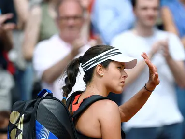 Mantan petenis nomor satu dunia dan juara Prancis Terbuka 2008, Ana Ivanovic, mengumumkan diri untuk mengakhiri karir 13 tahun mengesankan di dunia tenis. (MARTIN BUREAU/AFP)