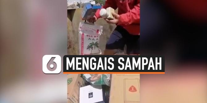 VIDEO: Viral, Pekerja Terdampak Pandemi Cari Makanan di Tempat Sampah
