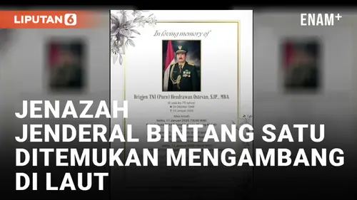 VIDEO: Jenazah Jenderal Bintang Satu BIN Ditemukan Mengambang di Laut