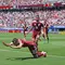 Khoukhi membawa Qatar meraih poin pertama di Piala Dunia berkat golnya ke gawang Swiss di menit akhir (AFP)