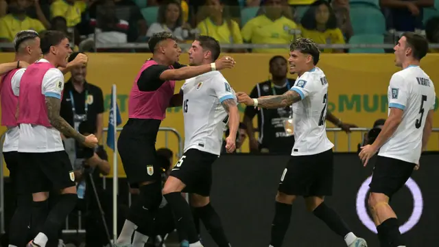 Bermain Imbang Lawan Brasil, Uruguay Tempel Posisi Argentina